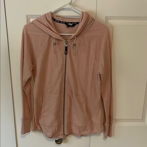 DKNY Pink Zip-Up Hoodie